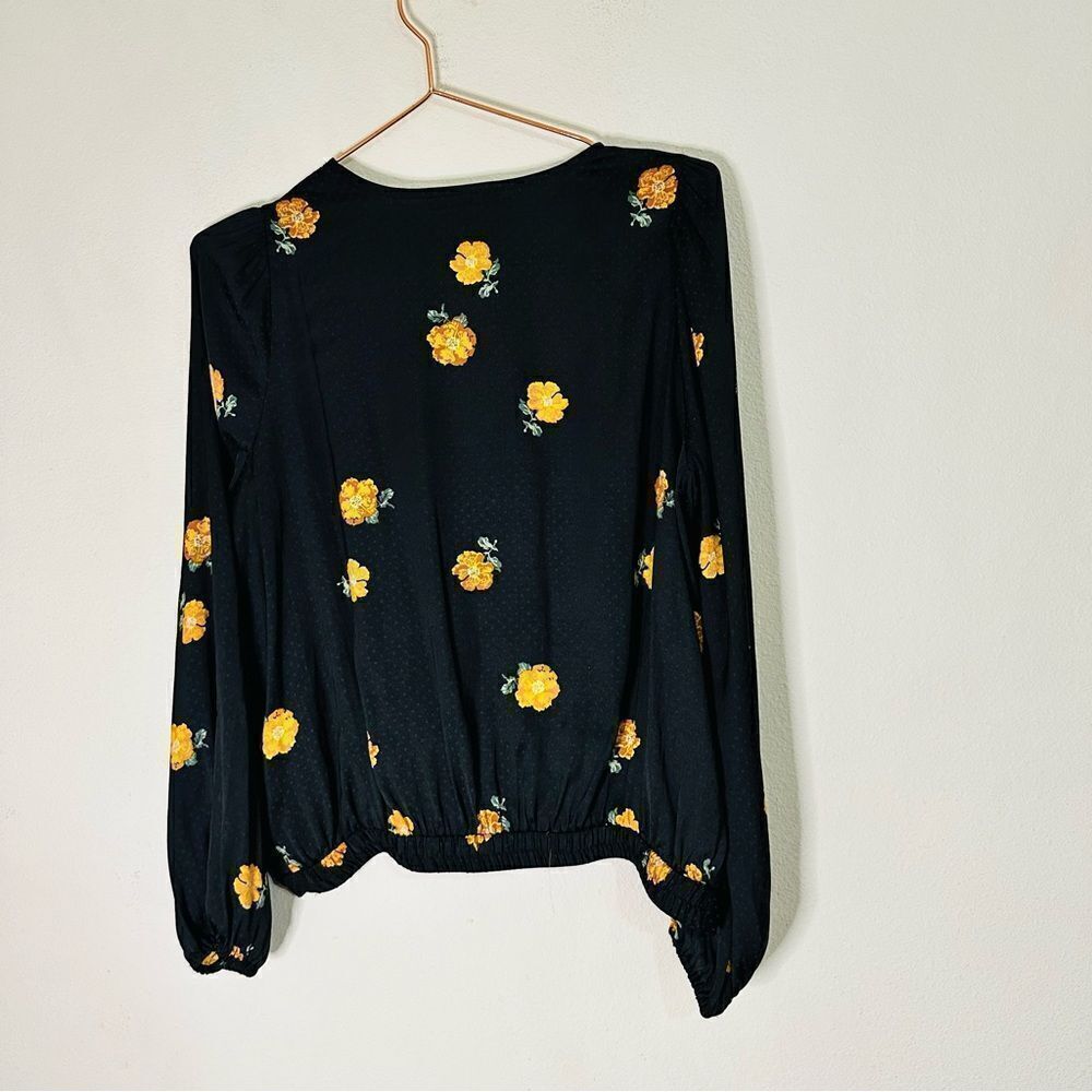 NWOT Madewell Bubble-Sleeve Wrap Top in Floating Florets Medium - Picture 9 of 9